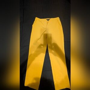 Women’s Yellow Tailored Trousers - Unbranded